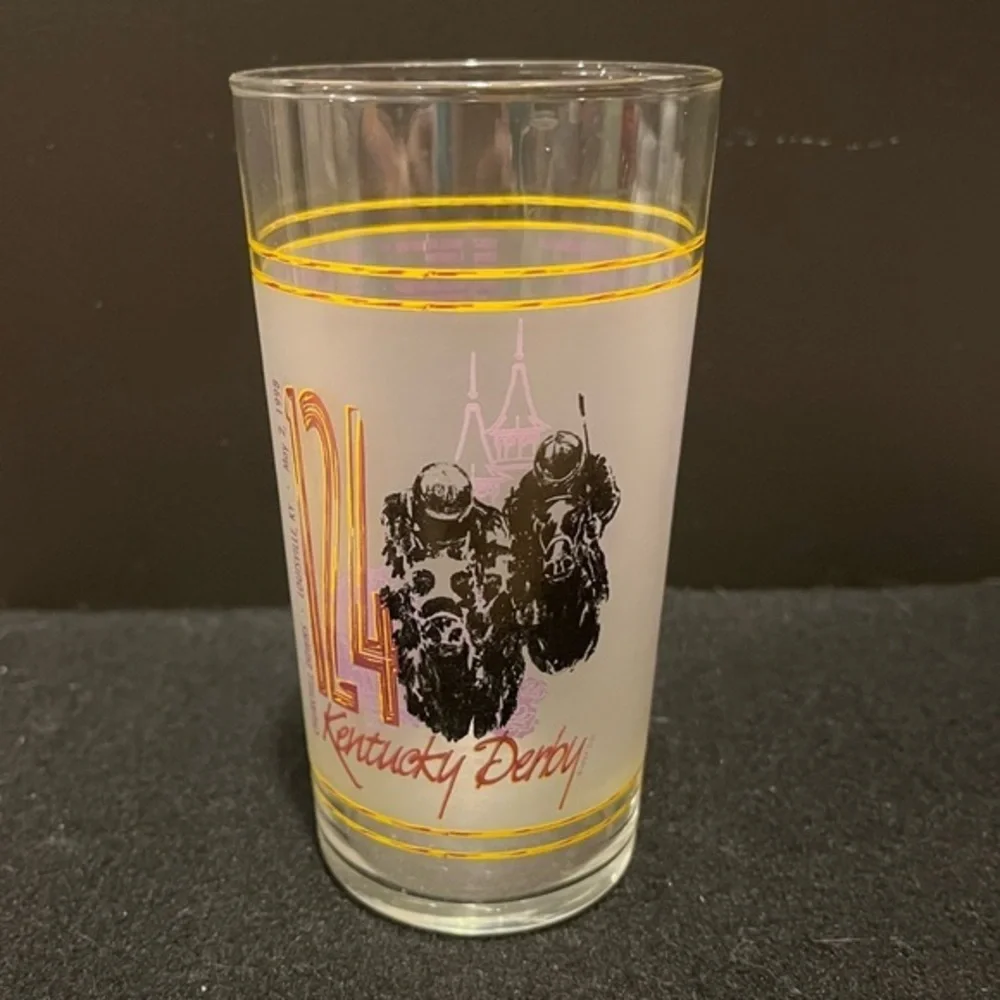 Vintage 124th Kentucky Derby Racing 12 oz. Glass